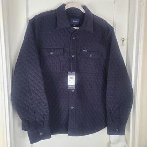 Faconnable Regular Fit Mens Corduroy Overshirt Size XL Marine Blue